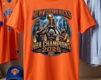 New York Knicks NBA Champions 2026 Graphic T-Shirt, Basketball Fan Tee