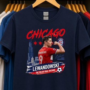 Chicago Football Legend Lewandowski Fan Tee image 4
