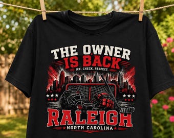 Raleigh NC Hockey Fan T-Shirt Ice Check Respect