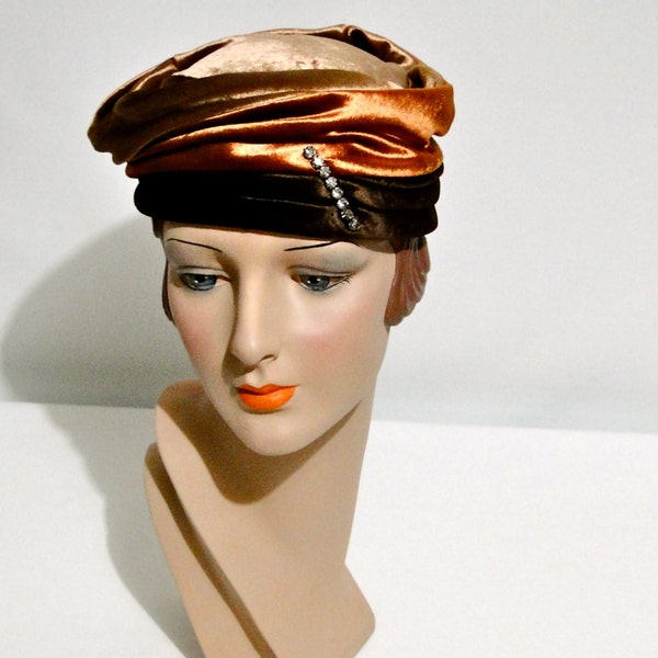 Mesdames chapeau Vintage Schiaparelli Flapper Style chapeau