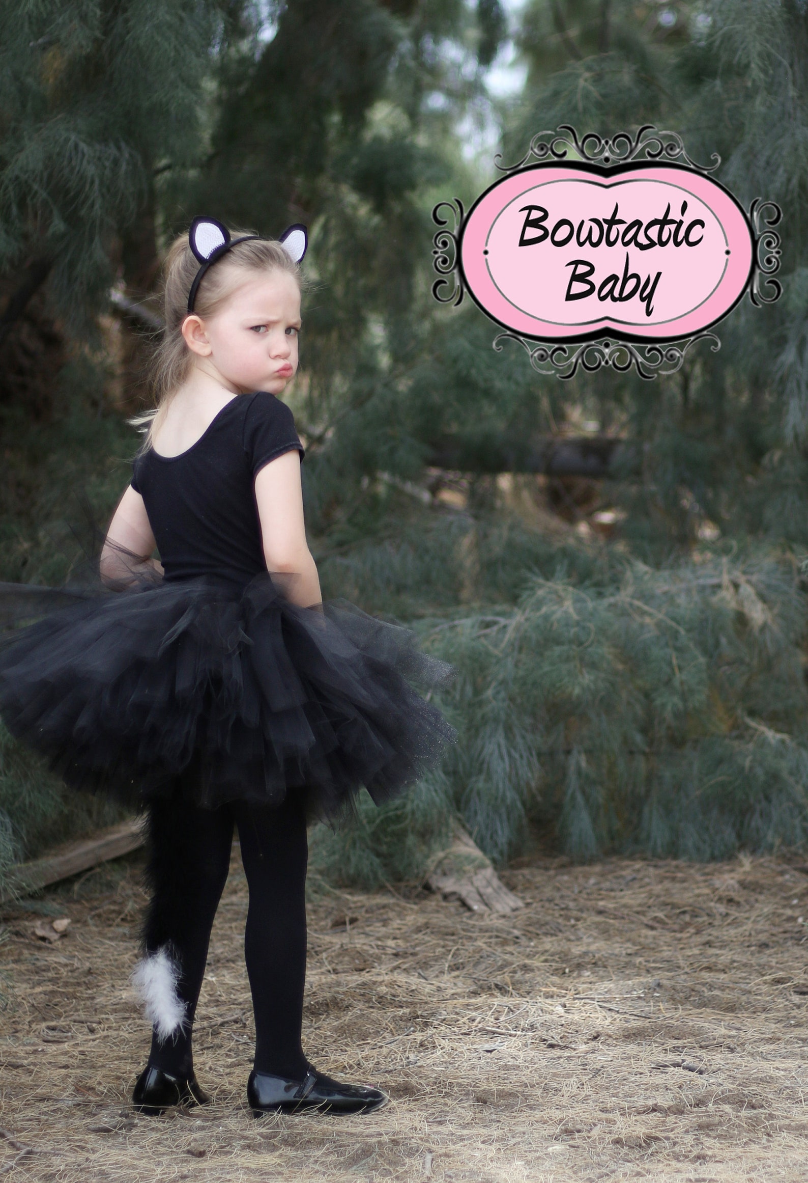Black Cat. Girls Halloween Costume. Black Cat Tutu With Tail. Etsy