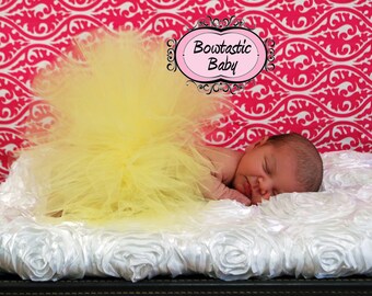 yellow tutu.  soft yellow  . pastel  baby tutu