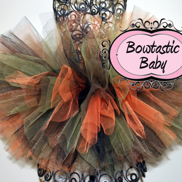 Camo tutu.  Orange camo tutu * hunting tutu * military tutu * Army tutu