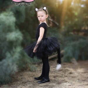 thumbnail image 2 of 4-Piece Halloween Black Cat Costume For Girls Kitty Costumes 2 of 13