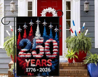 America 250th Anniversary Garden Flag | Patriotic USA Yard Decor (1776-2026)