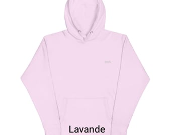 Sweat à Capuche Brodé SSW Sissi Sportwear, Hoodie Unisexe Minimaliste, Pull Sport Chic Coton Confort, Plusieurs Couleurs