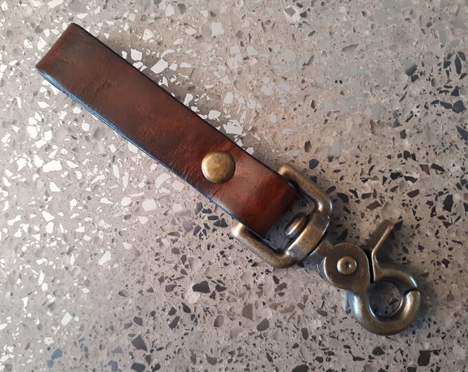 Heavy Duty Trigger Snap Clip Leather Belt Lanyard Belt Key Clip Etsy