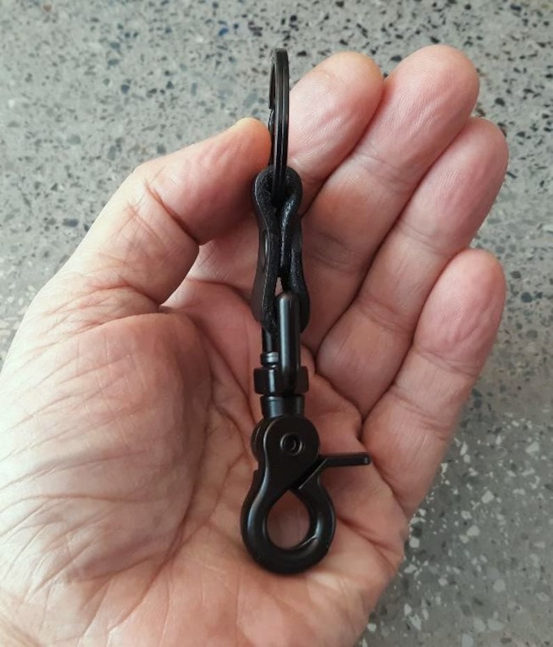 Blackout Heavy Duty Trigger Snap Key Clip Key Ring Black Etsy