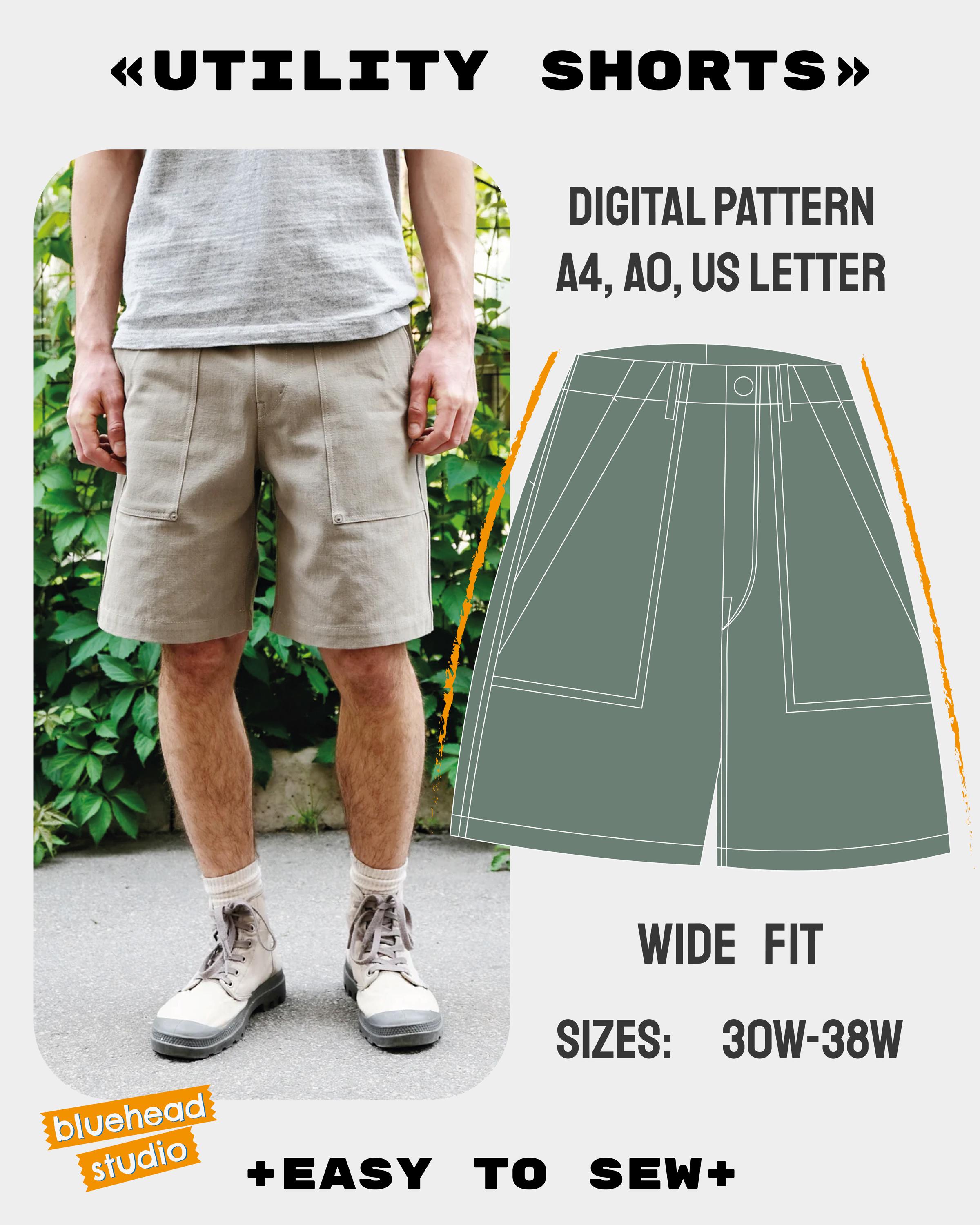 パンツ m.u Adjustable Short Pants JAPONESS Mens Japanese Shorts - Etsy