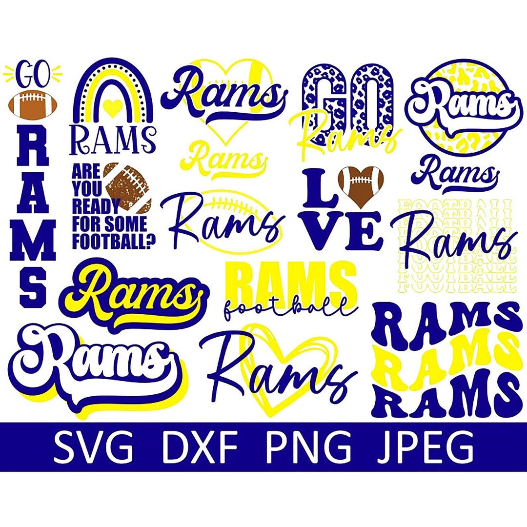 Only Rams Sticker Svg Rams SVG Bundle, Rams PNG Bundle, Digital Download, Cut File, Clipart ...