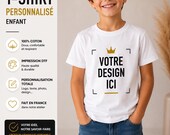 Tshirt personnalisé enfant Photo prénom ou logo 2