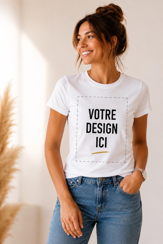 Tshirt personnalisé femme Photo logo ou texte