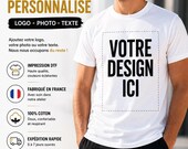 Tshirt personnalisé unisexe Photo logo ou texte 2