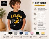 T-shirt enfant Banana drôle Cadeau fille garçon Coton premium Anniversaire 20