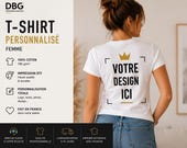 Tshirt personnalisé femme Photo logo ou texte 3