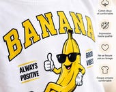 T-shirt enfant Banana drôle Cadeau fille garçon Coton premium Anniversaire 5