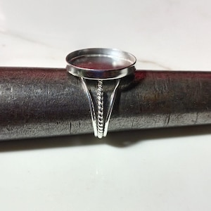 925 sterlingzilveren blanco ring spantang 12 mm 30 mm ronde vorm edelsteen bezel cup blanco ring maken, doe-het-sieraden benodigdheden,
