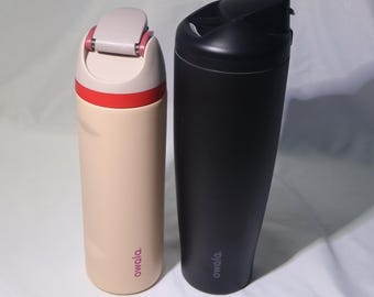 Owala Hydration Duo: 24 oz FreeSip Leak-Proof Bottle + 40 oz FreeSip Tumbler with Side Handle, Very Very Dark for Gym School Travel Work