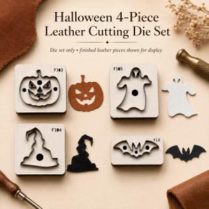 Halloween Pumpkin Ghost Leather Cutting Die Mold for DIY Keychain Bag Charm Pendant Craft