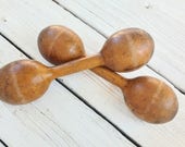 Wooden Very Vintage Spalding Women 39 s Hand Weights PAIR Excercise Equiptment est 1930 39 s era Photo Prop Gym Decor Dumbbells
