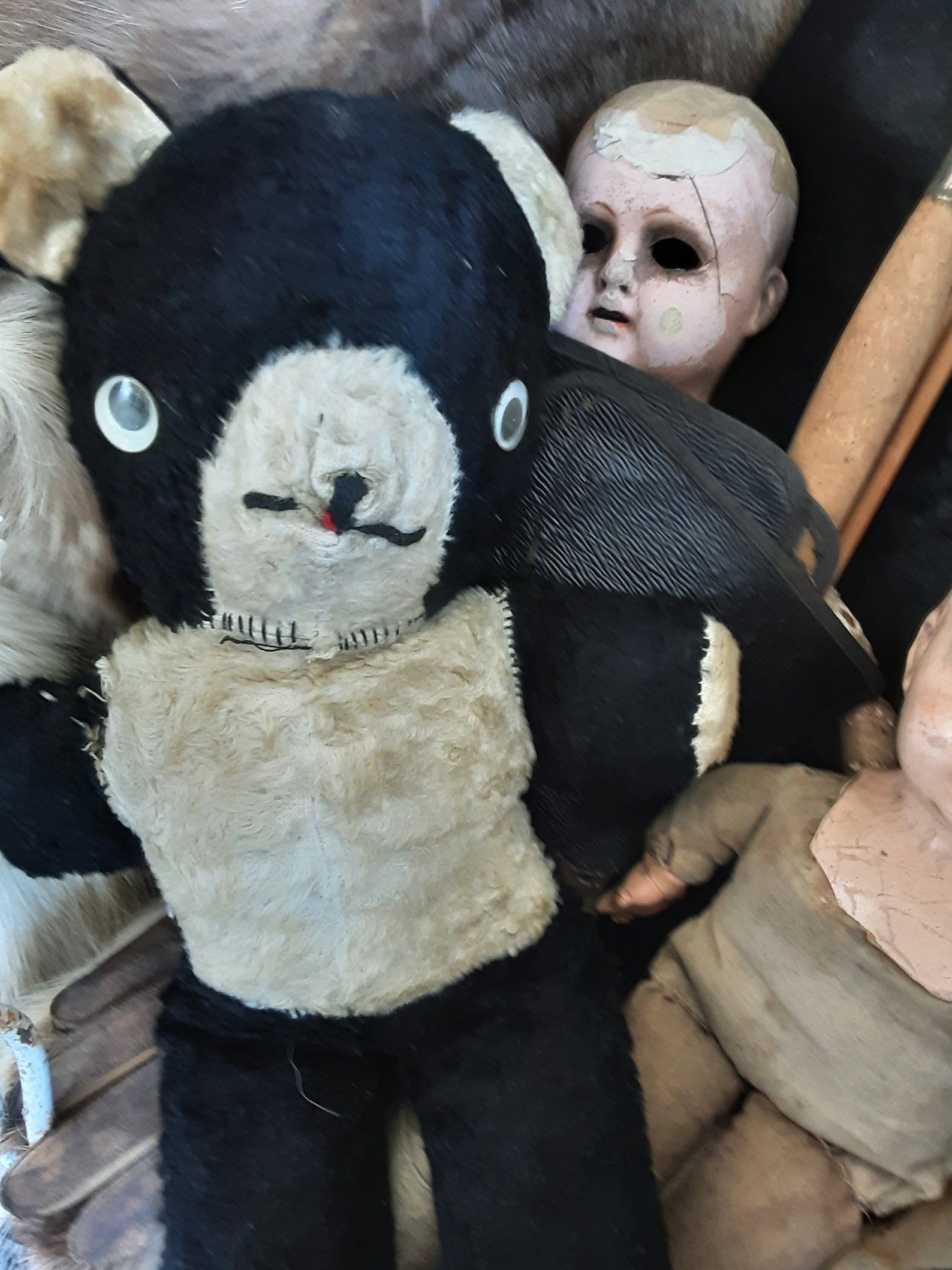 Vintage Panda Bear Stuffed Animal Non Toy Was Musical Now Etsy