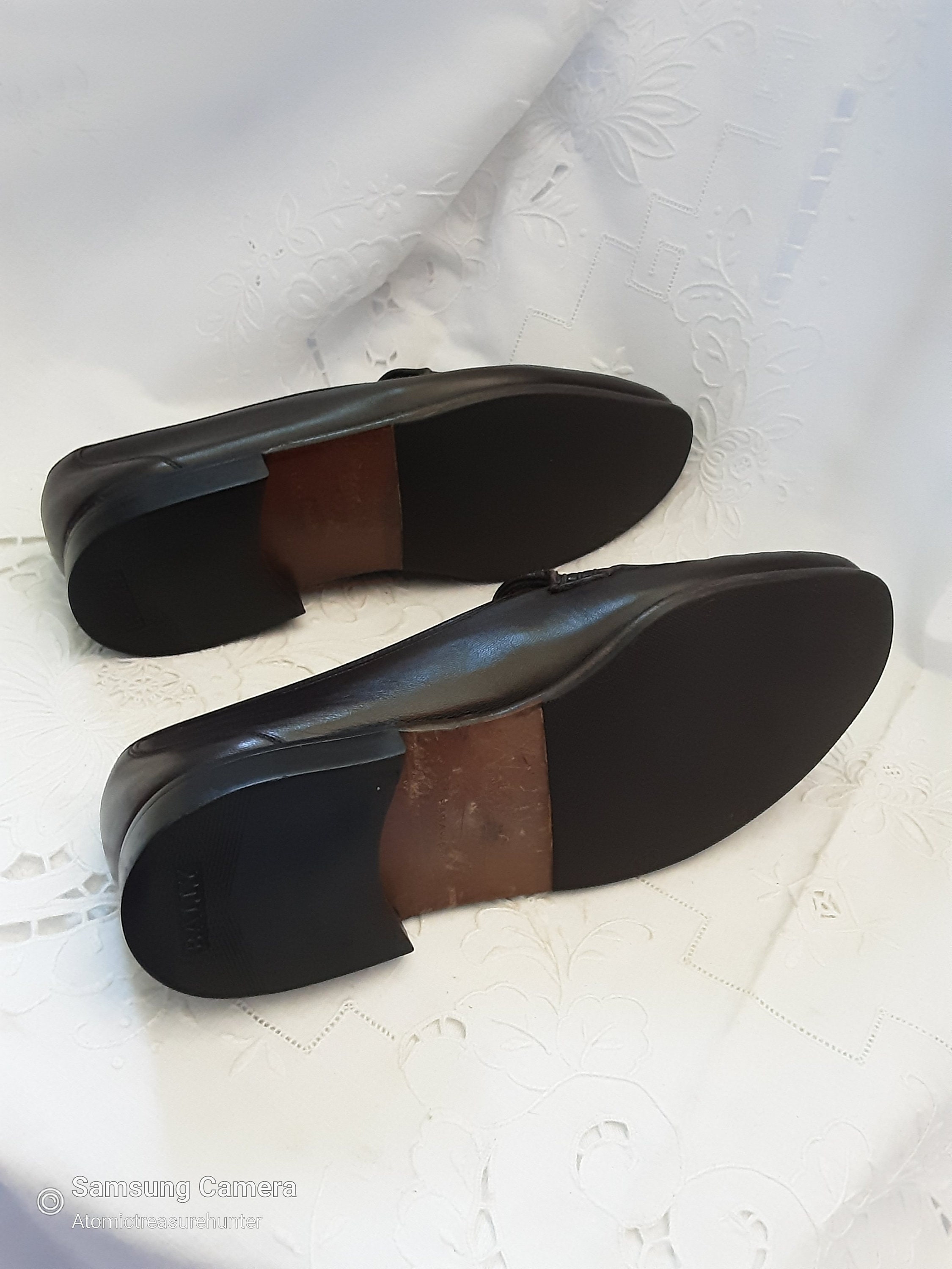 Vintage Bally Brown Slip on Shoes Loafers Mens Shoe Marked Size 7