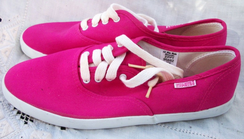 Bright Hot PINK Tennis Shoes Pacific Express 8.5 Etsy