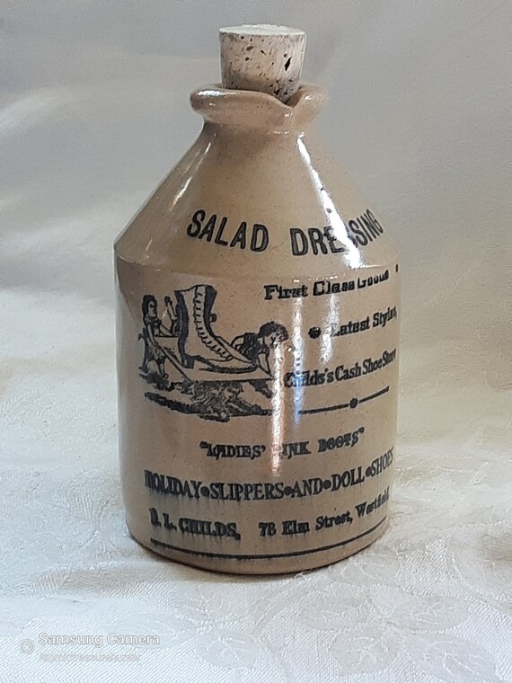 Stoneware Pitcher Made in England Salad Dressing Etsy