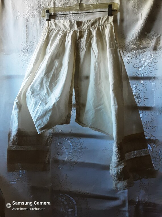 Prettiest Antique Bloomers * Beautiful Lace Trim … - image 7