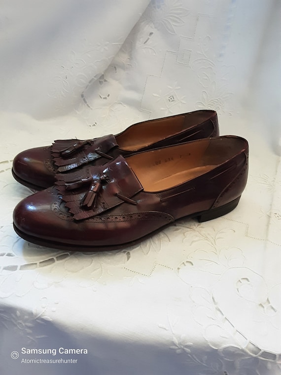 Vintage Salvatore Ferragamo Loafers 7 1/2 2E Tassels - Etsy