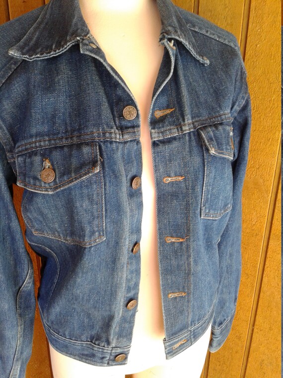 Vintage Dickies Denim Jacket Size Small 