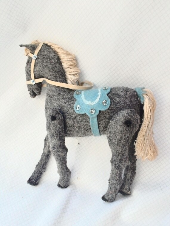 blue toy horse