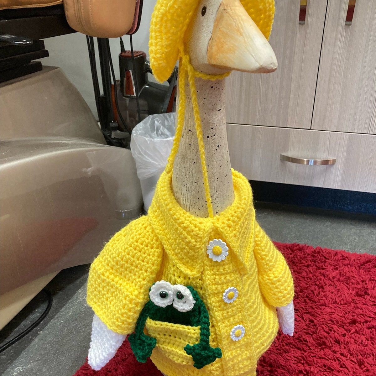Handmade Crochet Goose Outfit Yellow Raincoat - Etsy