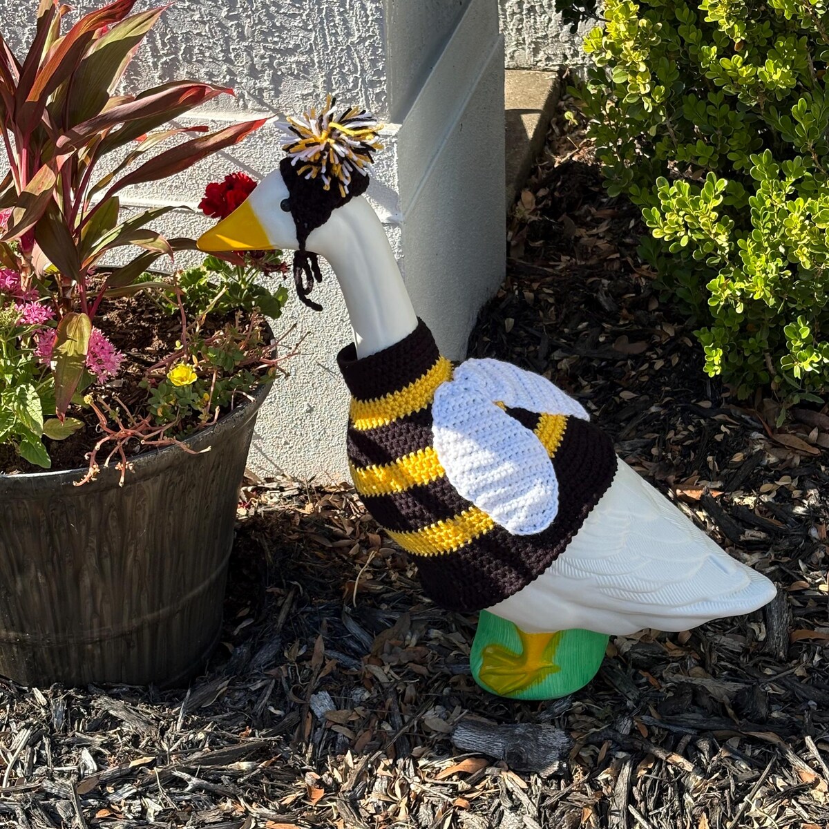 Handmade Crochet Goose Bumble Bee Outfit - Etsy