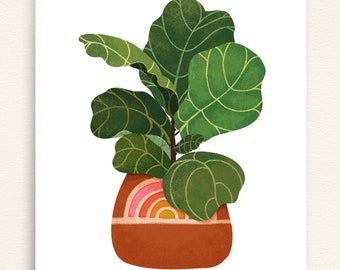 Fiddle Leaf Fig - 8x10" art print