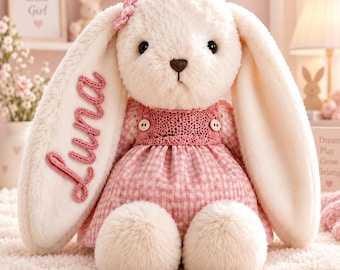Bebechhichi Pink Bunny With Original Sekiguchi ID 5 Inches