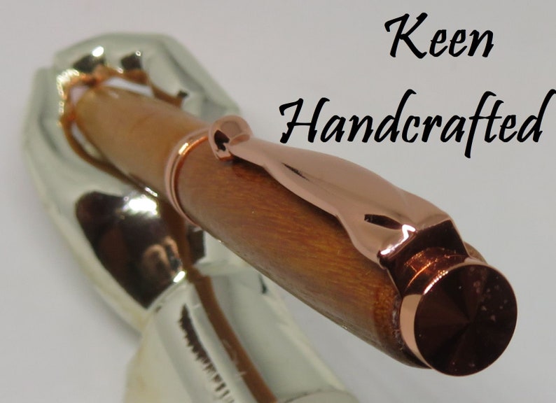 no Keen Handcrafted Handmade Chakte Copper Comfort Twist Pen image 2