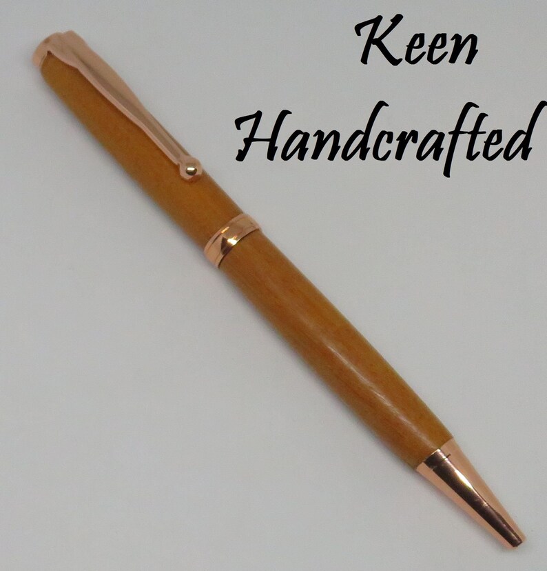 no Keen Handcrafted Handmade Chakte Copper Comfort Twist Pen image 5