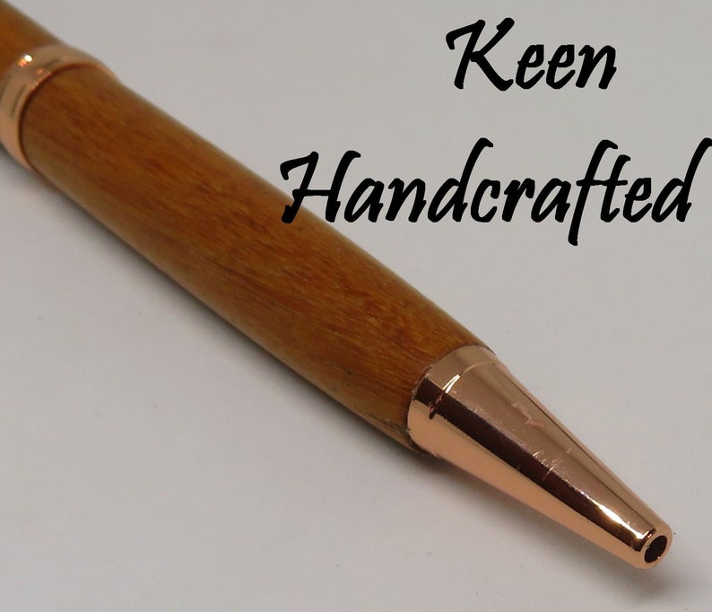 no Keen Handcrafted Handmade Chakte Copper Comfort Twist Pen image 3