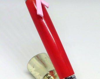 av - Keen Handcrafted Handmade Chrome Breast Cancer Awareness Pen