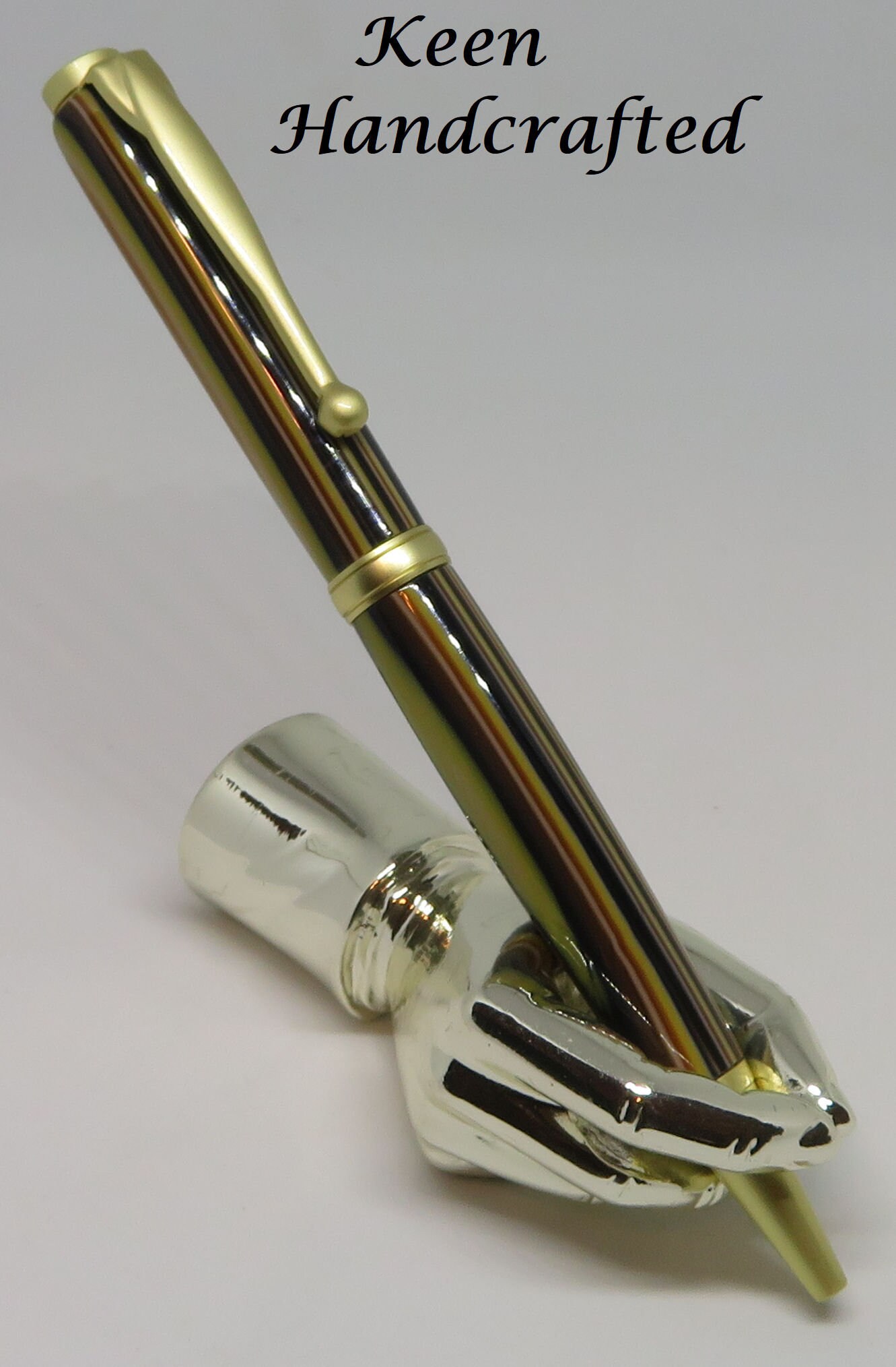 Free Engraving - Brass Ballpoint Pen, Engraved Pen, Black Refill, Custom  engraved pen, Personalized Pen, Anniversary, Birth Day Gift (Gold)