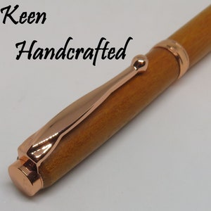 no Keen Handcrafted Handmade Chakte Copper Comfort Twist Pen image 4