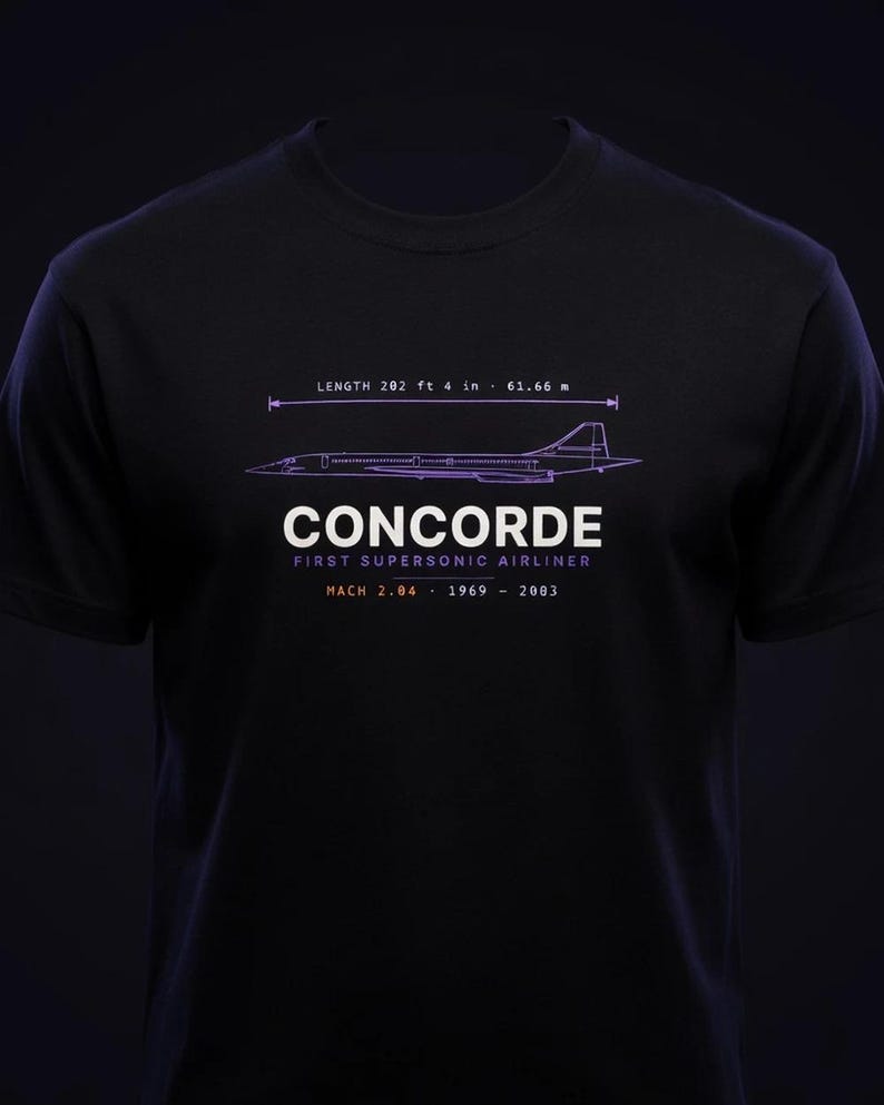 Concorde t shirt — Tarmac Print