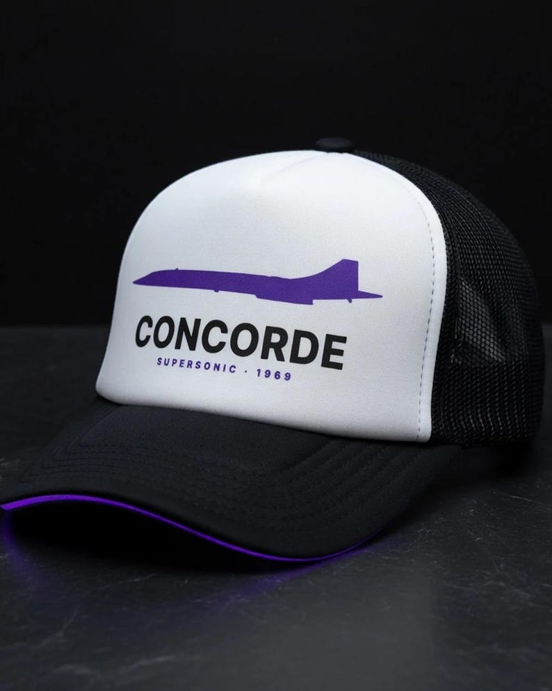 Concorde trucker cap — Tarmac Print