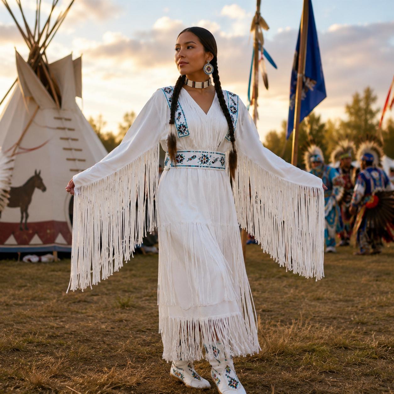 native american beaded dress Lifestyle Imagery Navy blue dress B. Size:EU 41 The butter