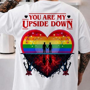 Av till HBTQ Pride PNG, Lesbisk Gay PNG, Mänskliga Rättigheter T-shirt, Rolig PNG, Rainbow Pride PNG, Trans Rättigheter, Du är min upp och ner