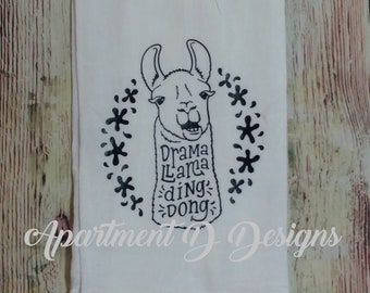 Drama Llama Ding Dong Necklace Personalized Engraved Heart Custom Gift Pendant-Valentines Day Love