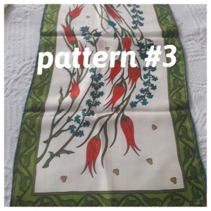 Handvävd sidenscarf: Ottomansk kakelmönster med blommig halsduk för kvinnor Style #3