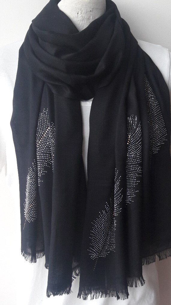 Black and silver scarves Clearance