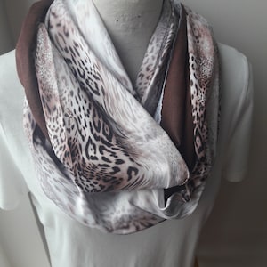 Leopard scarf - animal scarves linen lace infinity scarf, 2025 fashion leopard animal print accessories Women's scarves -woman fashion 2019